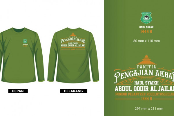 kaos panjang panitia haul ekslusif colection