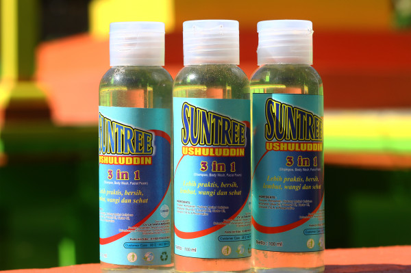 Sabun SUNTRE 3 in 1, (Shampoo, Body Wash, Facial Foam)