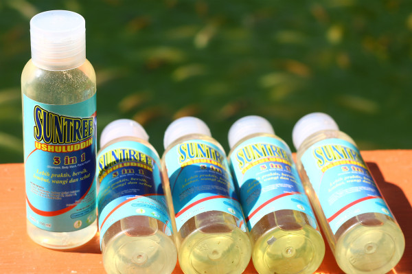 Sabun SUNTRE 3 in 1, (Shampoo, Body Wash, Facial Foam)